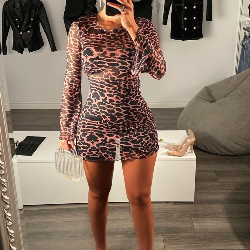 Canadian Boutique Leopard Print mini dress